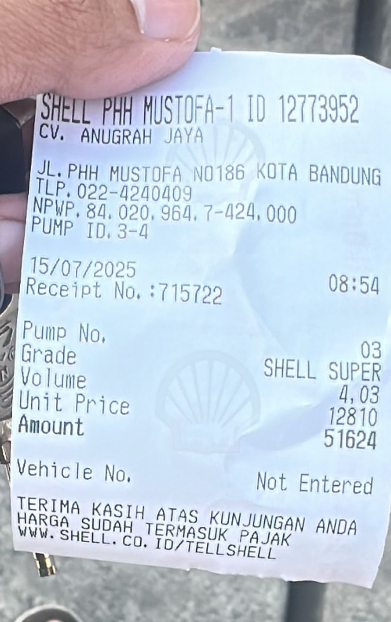 Receipt example